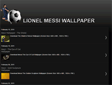 Tablet Screenshot of lionel-messi-wallpaper.blogspot.com