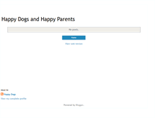 Tablet Screenshot of happydogsandhappyparents.blogspot.com