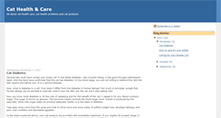 Desktop Screenshot of my-cat-health.blogspot.com
