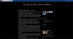 Desktop Screenshot of justagirlintheworld-startabbie.blogspot.com