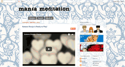 Desktop Screenshot of mangameditation.blogspot.com