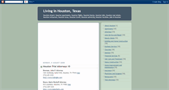 Desktop Screenshot of houstonliving.blogspot.com