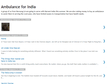 Tablet Screenshot of ambulance4india.blogspot.com