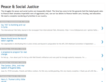 Tablet Screenshot of peaceandsocialjustice.blogspot.com