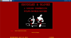 Desktop Screenshot of knucklesandgloves.blogspot.com