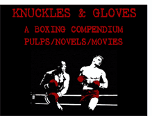 Tablet Screenshot of knucklesandgloves.blogspot.com