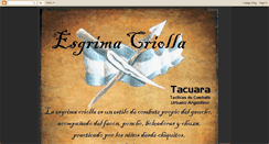 Desktop Screenshot of esgrimacriolla.blogspot.com