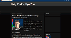 Desktop Screenshot of dailytraffictipsplus.blogspot.com