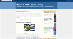 Desktop Screenshot of markhamlibrary.blogspot.com