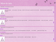 Tablet Screenshot of maosdearte-jakeline.blogspot.com