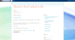 Desktop Screenshot of mom-mysocalledlife.blogspot.com