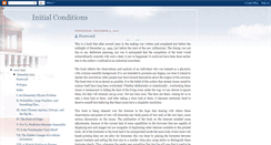 Desktop Screenshot of initial-conditions.blogspot.com