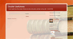 Desktop Screenshot of double-usefulness.blogspot.com