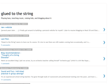 Tablet Screenshot of gluedtothestring.blogspot.com