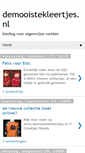 Mobile Screenshot of demooistekleertjes.blogspot.com