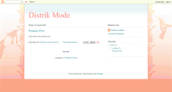 Desktop Screenshot of distrikmode.blogspot.com