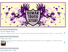 Tablet Screenshot of humantouchdesigns.blogspot.com