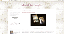Desktop Screenshot of abookfulofthoughts.blogspot.com
