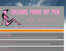 Tablet Screenshot of dreamsfrommypen.blogspot.com