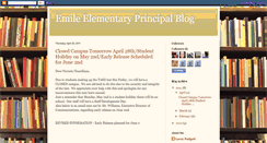 Desktop Screenshot of emileelementaryprincipalblog.blogspot.com