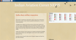 Desktop Screenshot of indianaviationcareernews.blogspot.com