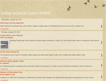 Tablet Screenshot of indianaviationcareernews.blogspot.com