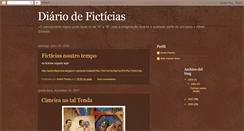 Desktop Screenshot of diariodeficticias.blogspot.com