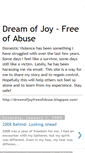 Mobile Screenshot of dreamofjoyfreeofabuse.blogspot.com