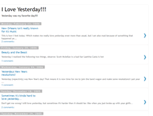 Tablet Screenshot of iloveyesterday.blogspot.com