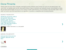 Tablet Screenshot of donapimenta.blogspot.com