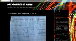 Desktop Screenshot of daydreamingmaths.blogspot.com