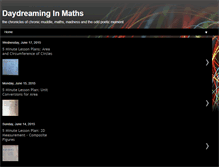 Tablet Screenshot of daydreamingmaths.blogspot.com