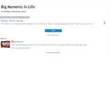 Tablet Screenshot of bigmomentsinlife.blogspot.com