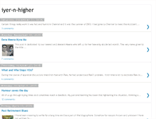 Tablet Screenshot of iyer-n-higher.blogspot.com