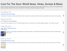 Tablet Screenshot of cureforthesore.blogspot.com