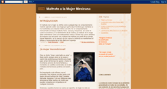 Desktop Screenshot of maltratoalamujermexicana.blogspot.com