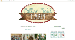 Desktop Screenshot of fallowfieldfarm.blogspot.com