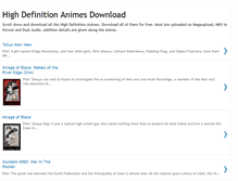 Tablet Screenshot of highdefinitionanime.blogspot.com