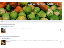 Tablet Screenshot of cleangreencuisine.blogspot.com