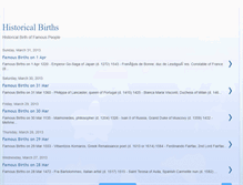 Tablet Screenshot of historical-births.blogspot.com