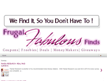 Tablet Screenshot of frugalfabulousfinds.blogspot.com