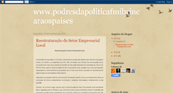 Desktop Screenshot of podresdapoliticafmibrincaraospaises.blogspot.com