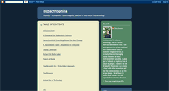 Desktop Screenshot of biotechnophilia.blogspot.com