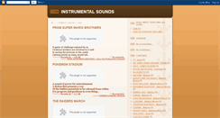 Desktop Screenshot of instrumentalsounds.blogspot.com