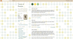 Desktop Screenshot of passionverses.blogspot.com