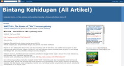 Desktop Screenshot of bintangkehidupanallartikel.blogspot.com
