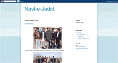 Desktop Screenshot of nasl-e-jadid.blogspot.com