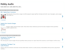 Tablet Screenshot of hobbyaudio.blogspot.com