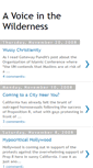 Mobile Screenshot of a-voiceinthewilderness.blogspot.com
