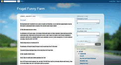 Desktop Screenshot of frugalfunnyfarm.blogspot.com